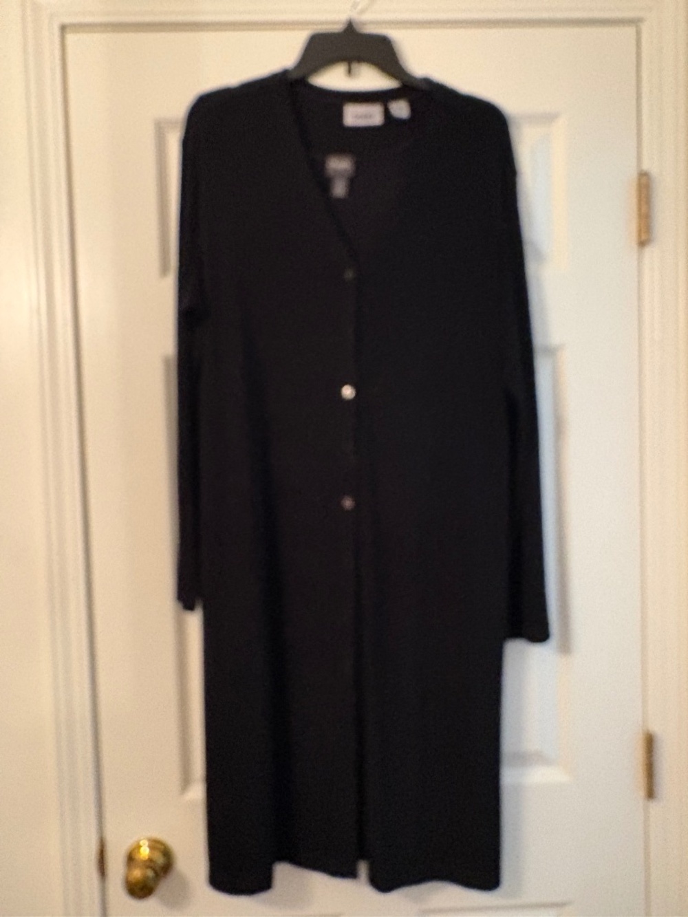 Chico's Travelers long SOFT button jacket or dress, bl, SIZE 3, and sleeveless 2